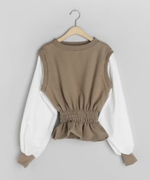 DHOLIC | 裏起毛コントラストスウェット(スウェット)