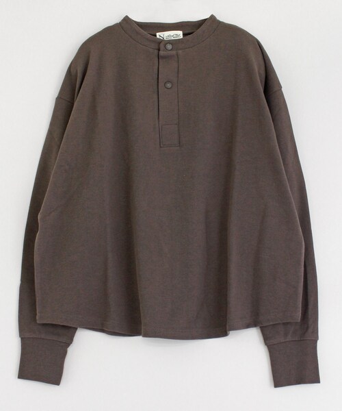 RNA-N（アールエヌエーエヌ）の「M1068 ダンボールニットスキッパートレーナー（トップス・レディース・ライトグレー/グレーブラウン/ミント）」の2枚目の写真