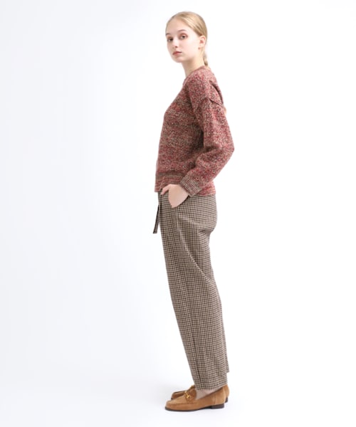 RNA-N（アールエヌエーエヌ）の「R3649 ヘビーツイルコットンチェックパンツ（パンツ・レディース・オフホワイトベース/ベージュベース/グリーンベース）」の20枚目の写真