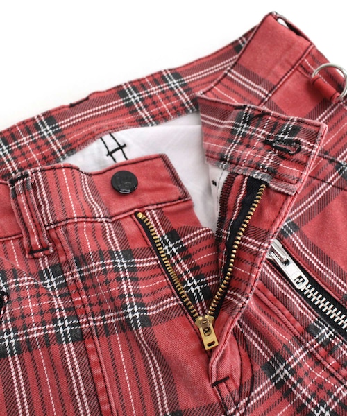 RNA（アールエヌエー）の「R3517 チェックzipスキニー（パンツ・レディース・ブルー系）」の9枚目の写真