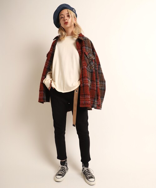 RNA（アールエヌエー）の「R3325 リラックスカラーパンツ（パンツ・レディース・ブラック）」の6枚目の写真