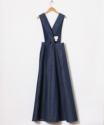 美品　JUN MIKAMI DENIM JUMPER SKIRT　ジュンミカミ JUN MIKAMI（ジュンミカミ）の「JUN MIKAMI DENIM JUMPER SKIRT