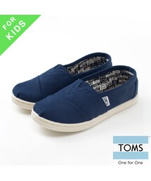 TOMS | TOMS トムス キッズ Canvas Youth Classics -Navy toms-kids-navy(シューズ)
