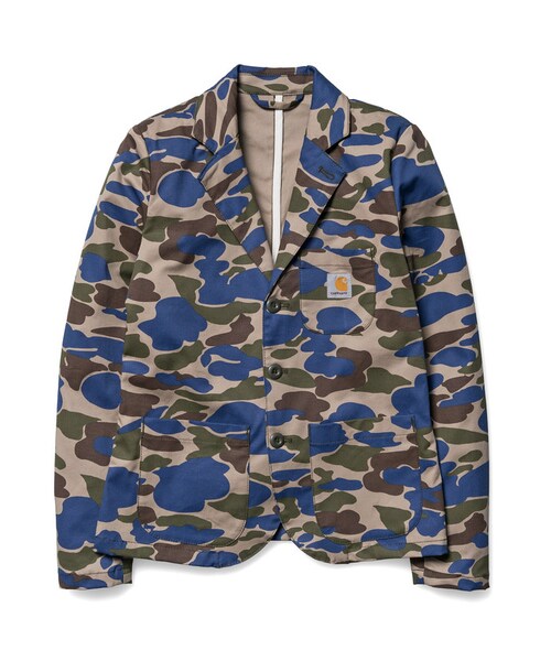 Carhartt(カーハート)の「X' SID BLAZER(フォーマルスーツ/小物・レディース・Camo Isle, Metro Blue・XS)」の1枚目の写真