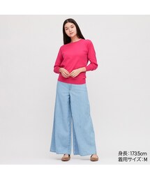 UNIQLO | コットンカシミヤクルーネックセーター（長袖）(ニット/セーター)