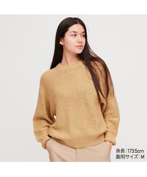 ニット セーター ウールミックスクルーネックセーター（レディース） レディース 楽天市場】風合い「 M I X ニット 。」レディース セーター