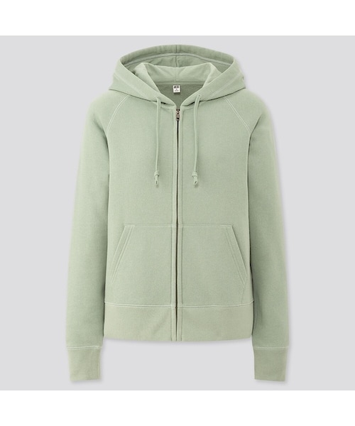 UNIQLO（ユニクロ）の「スウェットフルジップパーカ（長袖）（パーカー・レディース・BLACK 09/OFF WHITE 01/GRAY 06/BLUE 63/BLUE 68/BEIGE 31/PINK 10/GREEN 54・XS/XL/S/XXL/M/L/3XL）」の5枚目の写真