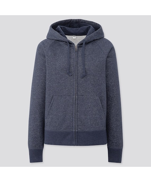 UNIQLO（ユニクロ）の「スウェットフルジップパーカ（長袖）（パーカー・レディース・BLACK 09/OFF WHITE 01/GRAY 06/BLUE 63/BLUE 68/BEIGE 31/PINK 10/GREEN 54・XS/XL/S/XXL/M/L/3XL）」の7枚目の写真