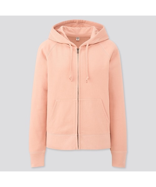 UNIQLO（ユニクロ）の「スウェットフルジップパーカ（長袖）（パーカー・レディース・BLACK 09/OFF WHITE 01/GRAY 06/BLUE 63/BLUE 68/BEIGE 31/PINK 10/GREEN 54・XS/XL/S/XXL/M/L/3XL）」の8枚目の写真