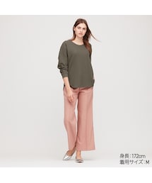 UNIQLO | ワッフルオーバーサイズクルーネックT（長袖）(Tシャツ/カットソー)