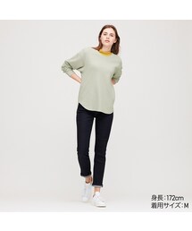 UNIQLO | ワッフルオーバーサイズクルーネックT（長袖）(Tシャツ/カットソー)