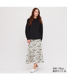 UNIQLO | プリントマーメイドロングスカート（丈標準82～87cm）(スカート)