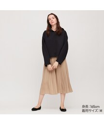 UNIQLO | シフォンプリーツロングスカート（丈短め75～79cm）(スカート)