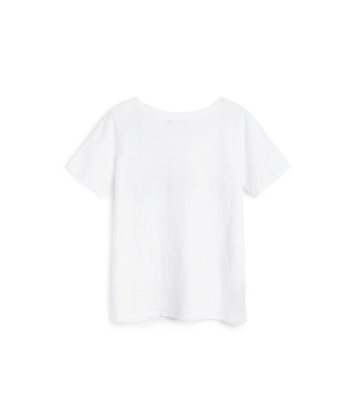 PAZZO（パッゾ）の「MIT BROOKLYN字母百搭T-SHIRT（トップス・レディース・白/丈青・S/M/L）」の2枚目の写真