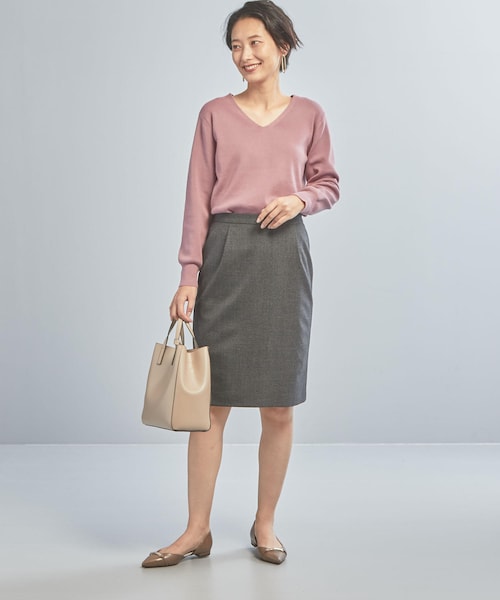 WORK TRIP OUTFITS GREEN LABEL RELAXING(ワークトリップアウトフィッツグリーンレーベル リラクシング)の「【WORK TRIP OUTFITS】CS W/A Vネック 総針 プルオーバーニット(その他・レディース・その他・FREE)」の16枚目の写真
