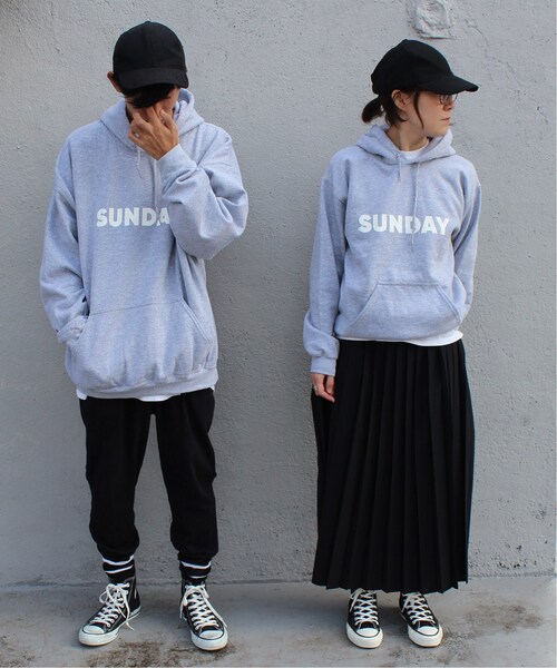 journal standard luxe SUNDAY スウェットパーカー M JOURNAL STANDARD LUXE（ジャーナルスタンダード ラックス）の「SUNDAY