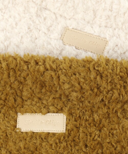 studio CLIP（スタディオクリップ）の「アソートファー巾着バッグ（バッグ・レオパード/アイボリー/マスタード）」の17枚目の写真