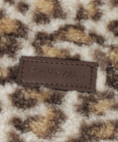 studio CLIP（スタディオクリップ）の「アソートファー巾着バッグ（バッグ・レオパード/アイボリー/マスタード）」の14枚目の写真