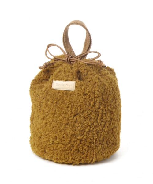 studio CLIP（スタディオクリップ）の「アソートファー巾着バッグ（バッグ・レオパード/アイボリー/マスタード）」の3枚目の写真