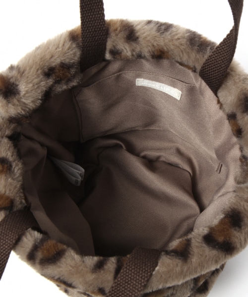 studio CLIP（スタディオクリップ）の「アソートファー巾着バッグ（バッグ・レオパード/アイボリー/マスタード）」の12枚目の写真