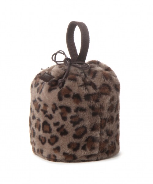 studio CLIP（スタディオクリップ）の「アソートファー巾着バッグ（バッグ・レオパード/アイボリー/マスタード）」の6枚目の写真