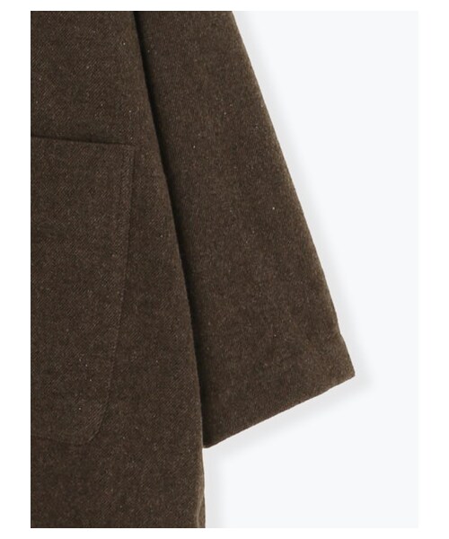 Samansa Mos2（サマンサ モスモス）の「≪USED≫ウール混ノーカラージャケット（ジャケット/アウター・アイボリー/ブラック/ブラウン・F）」の4枚目の写真