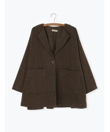 Samansa Mos2 | ≪USED≫ウール混ノーカラージャケット(ジャケット/アウター)
