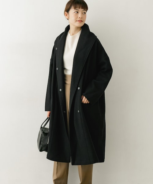 Honnete（オネット）の「Honnete Shawl Collar Wide Coat（）」 - WEAR