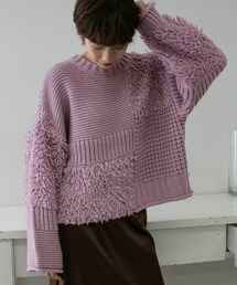 KBF | フリンジMIXニット(その他)