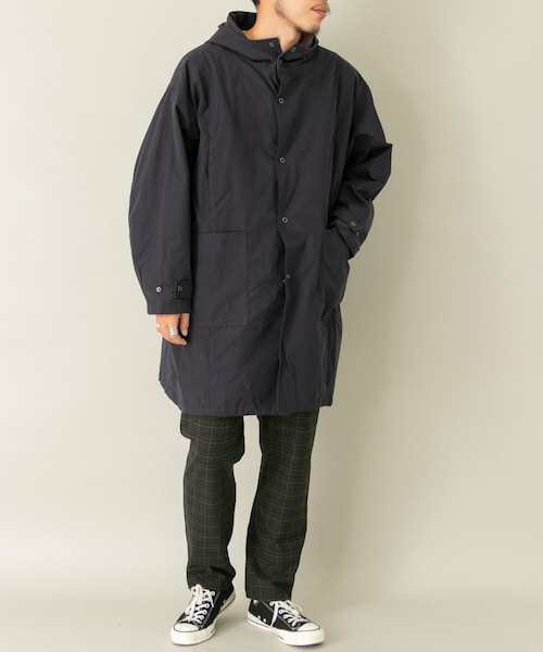 【最終値引マニュアルアルファベット WHETHER HOOD OVER COAT 最終値引マニュアルアルファベット WHETHER HOOD OVER COAT