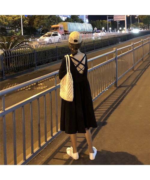 マークアンドロナ 2023年モデル 襟付ノースリーブワンピース 黒 シースルー マークアンドロナ 2023年モデル 襟付ノースリーブワンピース 黒