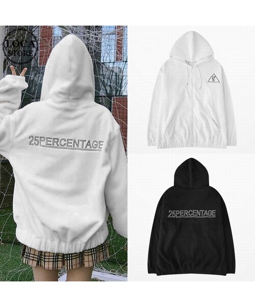 no brand（ノーブランド）の「ユニセックス パーカー 韓国