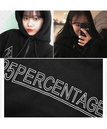 ストリート ボーダー プルオーバー ユニセックス 秋 韓国 nr5876 no brand（ノーブランド）の「ユニセックス パーカー 韓国