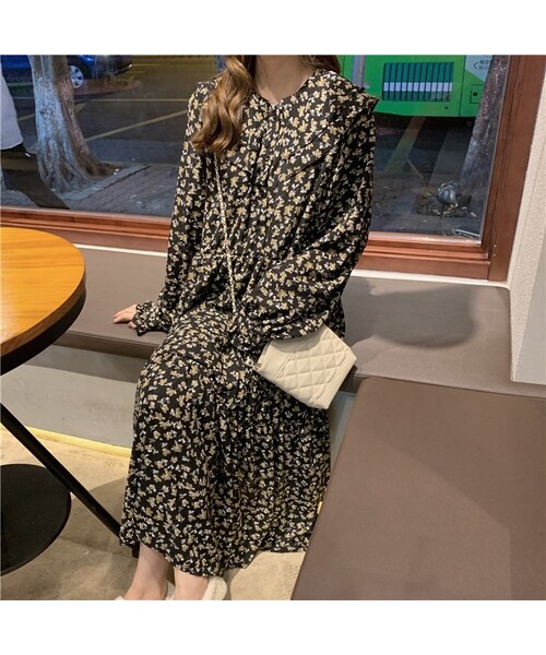 no brand（ノーブランド）の「花柄 ワンピース 韓国ファッション