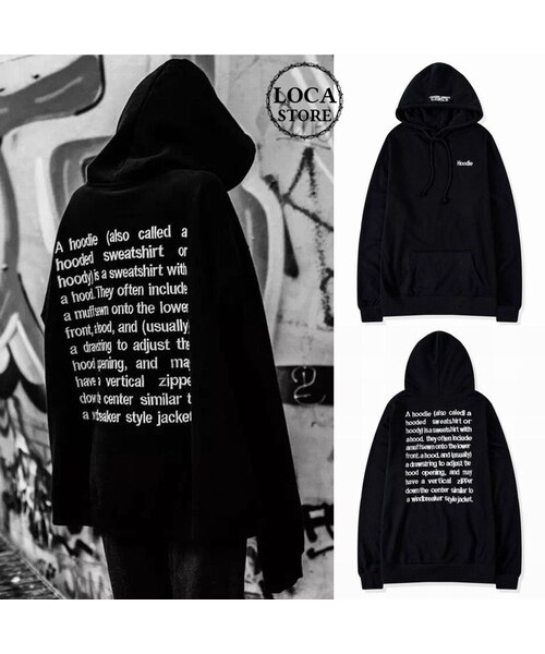 No Brand ノーブランド の メンズ レディース ユニセックス パーカー 英字 刺繍 プルオーバー オーバーサイズ ドルマン ストリート系 Dct パーカー Wear