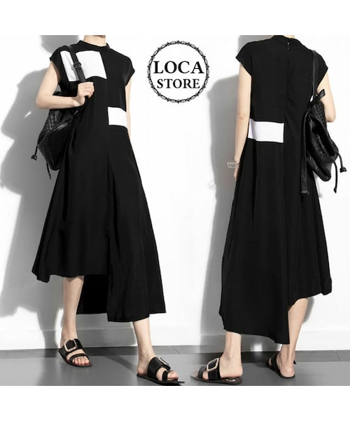 【9】FENNEL ♡ ノースリーブ ワンピース モノトーン 美品 9】FENNEL ♡ ノースリーブ ワンピース モノトーン 美品 - メルカリ