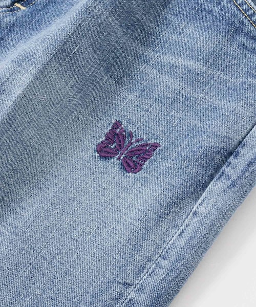 希少】Needles(ニードルス)蝶刺繍デニムパンツ