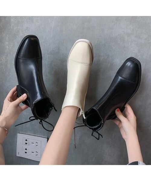 No Brand ノーブランド の バックレースアップシューズ ブーツ Wear