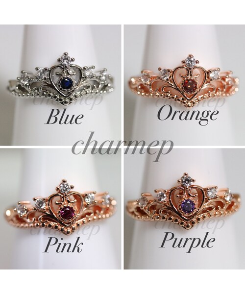 no brand（ノーブランド）の「【YR007】ティアラモチーフのオレンジ