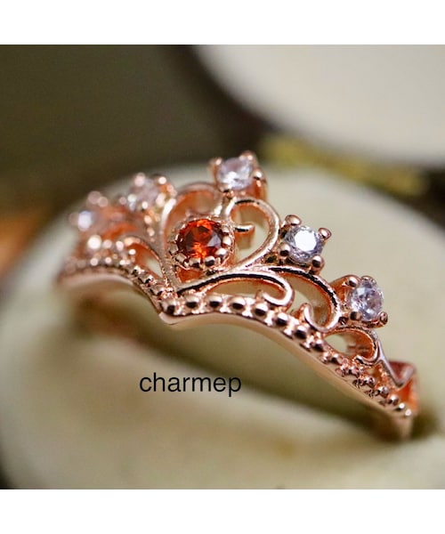 no brand（ノーブランド）の「【YR007】ティアラモチーフのオレンジ