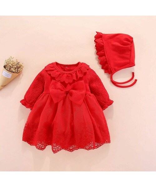 Handmade ハンドメイド の フォルザグループ 19 新生まれ ドレス 春綿 長袖 ドレス 1歳誕生日 服 0 3メートル お取り寄せ ブルゾン Wear