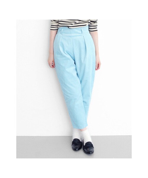 KBF（ケイビーエフ）の「コーデュロイタックパンツ（パンツ・レディース・WHITE/L.BLUE/WINE・36/38）」の13枚目の写真