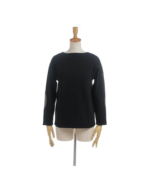 SAINT JAMES ウェッソン エルボーパッチ 長袖 NOIR T5 セントジェームス 通販｜ウエッソン エルボーパッチ：NOIR(黒