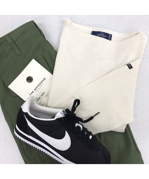 SAINT JAMES（セントジェームス）の「OUESSANT "SOLID" [ ECRU(NAT) ]（Tシャツ/カットソー・レディース・その他）」の6枚目の写真