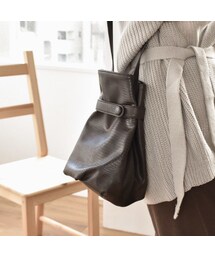 Lavish Gate | bag2-02440　型押しフェイクレザーバッグ　ブラウン　ブラック(ショルダーバッグ)