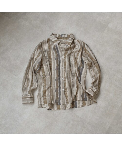 Lavish Gate(ラヴィッシュゲート)の「nh-tops-02116 ペイントストライプシャツ(シャツ/ブラウス・レディース・その他)」の9枚目の写真