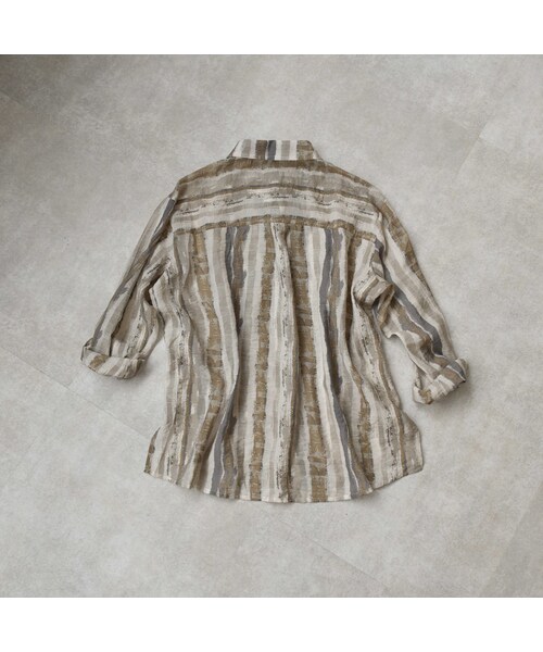Lavish Gate(ラヴィッシュゲート)の「nh-tops-02116 ペイントストライプシャツ(シャツ/ブラウス・レディース・その他)」の12枚目の写真