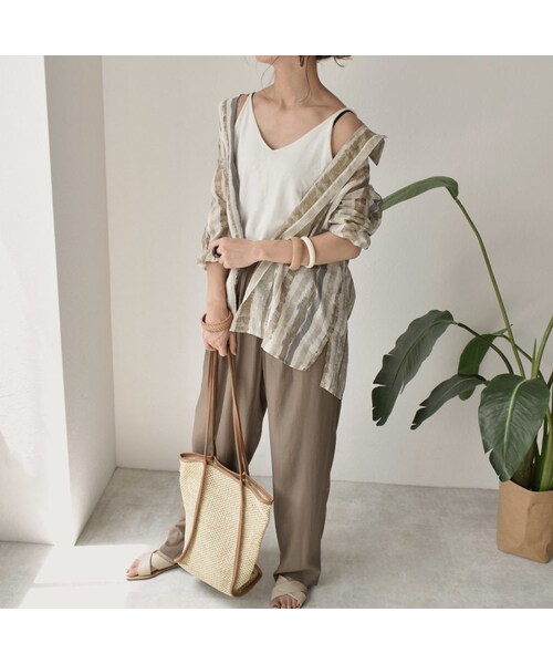 Lavish Gate(ラヴィッシュゲート)の「nh-tops-02116 ペイントストライプシャツ(シャツ/ブラウス・レディース・その他)」の3枚目の写真