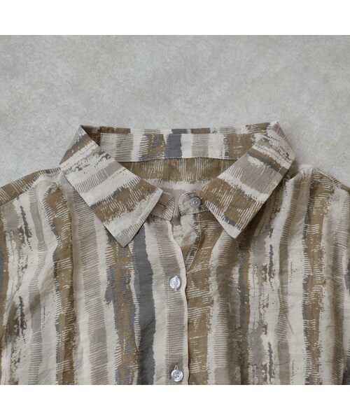 Lavish Gate(ラヴィッシュゲート)の「nh-tops-02116 ペイントストライプシャツ(シャツ/ブラウス・レディース・その他)」の15枚目の写真