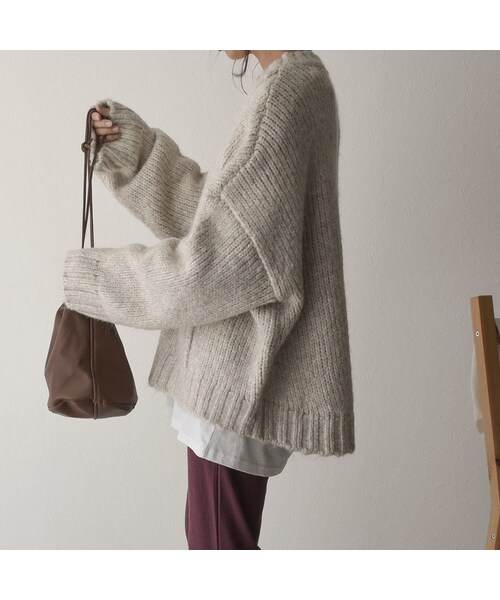 【lavish gate】フロントポケット　オーバーニットプルオーバー Lavish Gate（ラヴィッシュゲート）の「knit-02045 フロントポケット